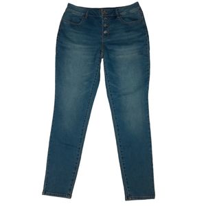 Maurices High Rise Button-fly Taper Skinny Jean SZ L